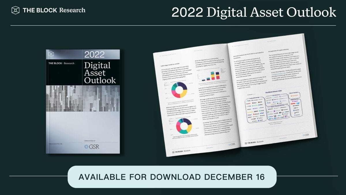The Block Research presents the 2022 Digital Asset Outlook Report