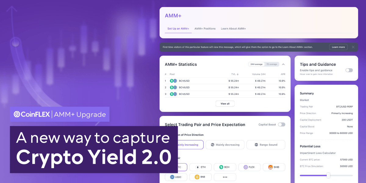 CoinFLEX’s AMM+ Upgrade: A New Way to Capture Crypto Yield 2.0