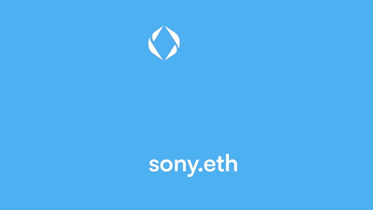 Ethereum Name Service collector buys sony.eth ENS for $72,000