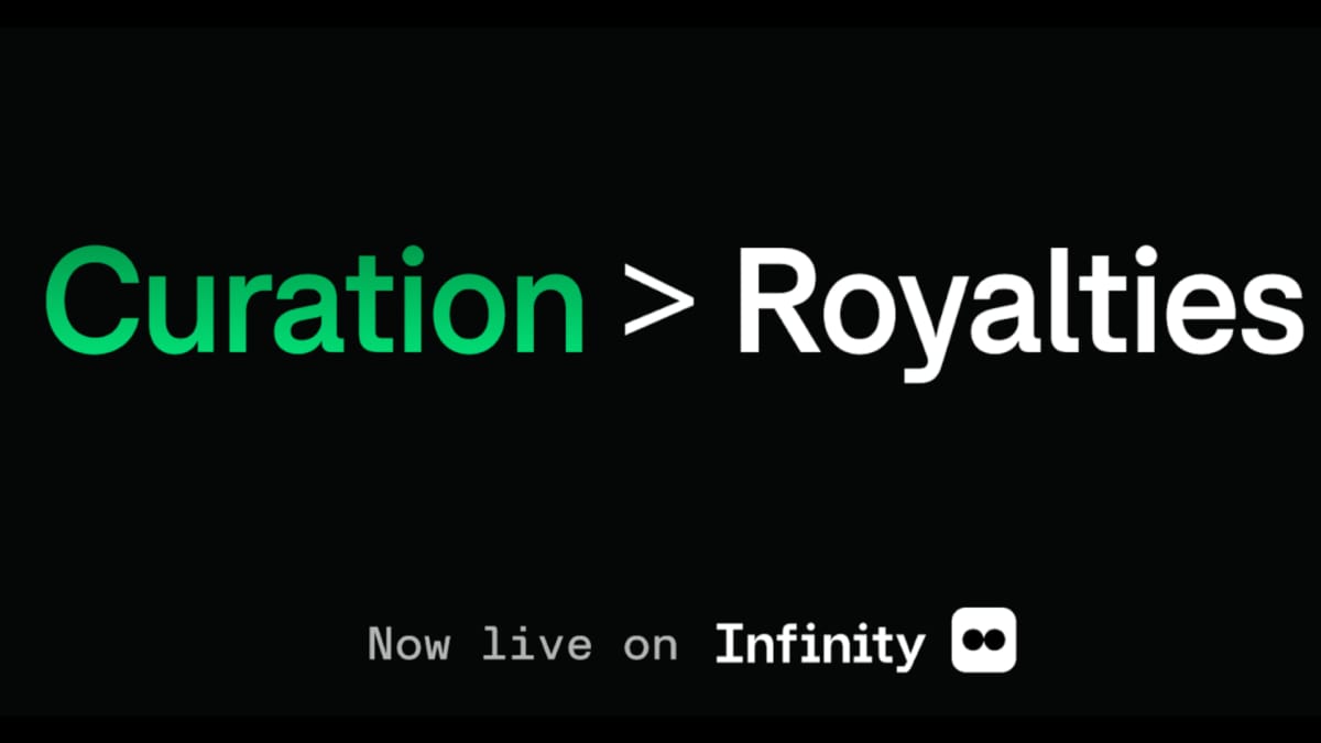 Infinity NFT Marketplace Seeks to Replace Royalties With Launch of ‘Curation’
