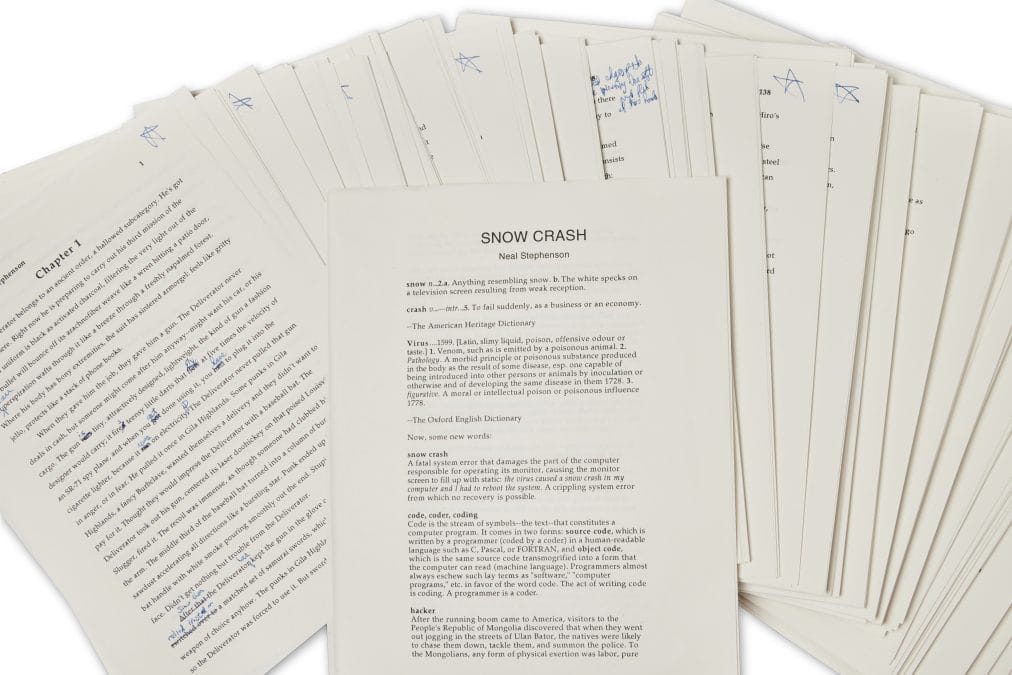 Manuscript of book that coined the term 'metaverse' to be auctioned by Sotheby's