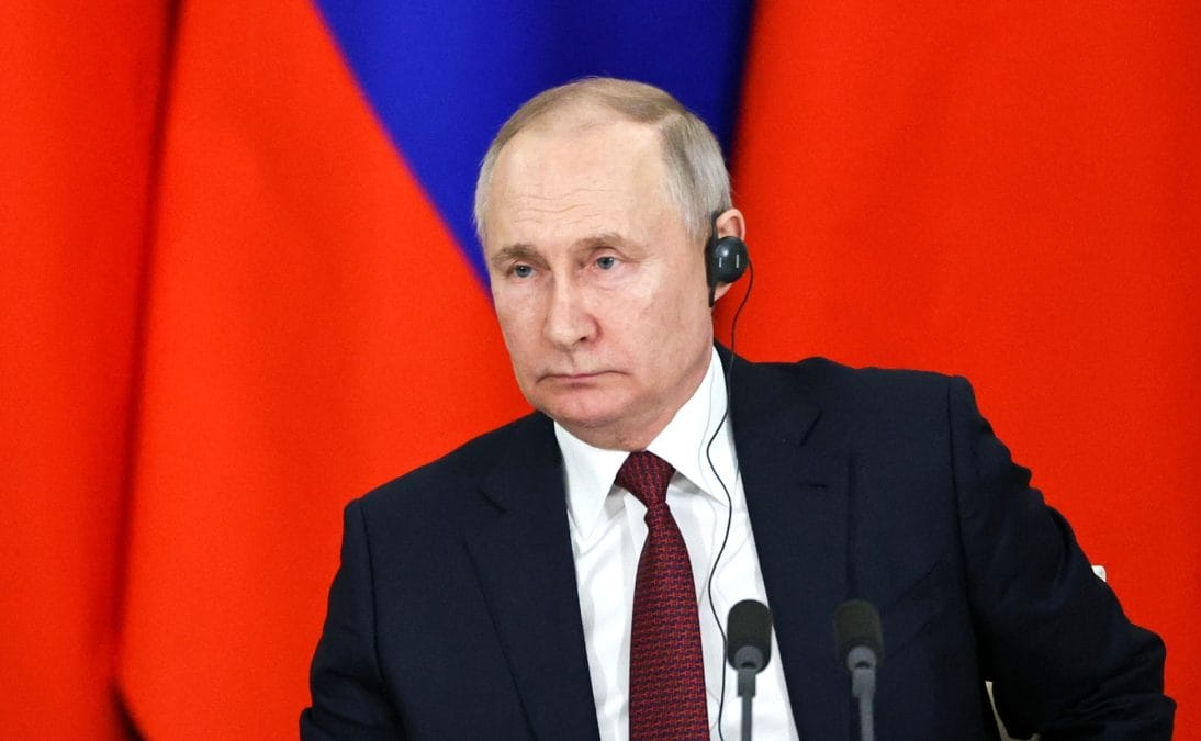 Vladimir Putin and President of the People’s Republic of China Xi Jinping made statements for the media following the Russian-Chinese talks. Photo: Mikhail Tereshenko, TASS, via the Kremlin.