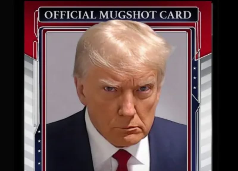 Trump hawks new NFTs for a chance to win a piece of his mugshot suit