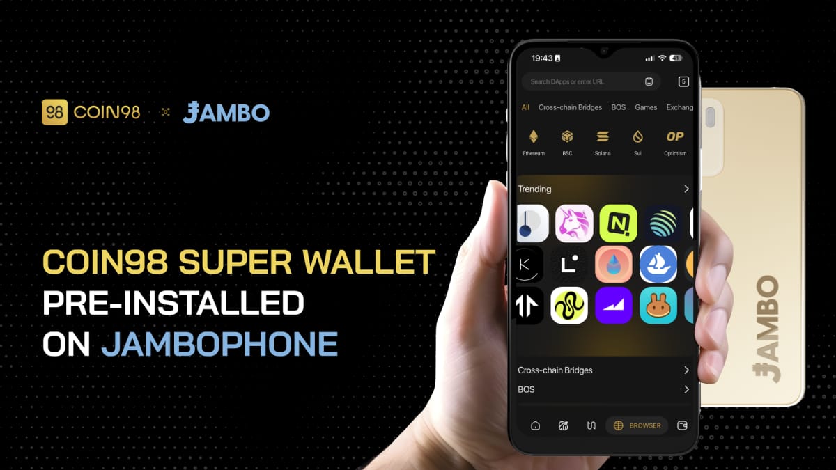Coin98 super wallet pre-installed on JamboPhone, fostering Web3 adoption across Asia
