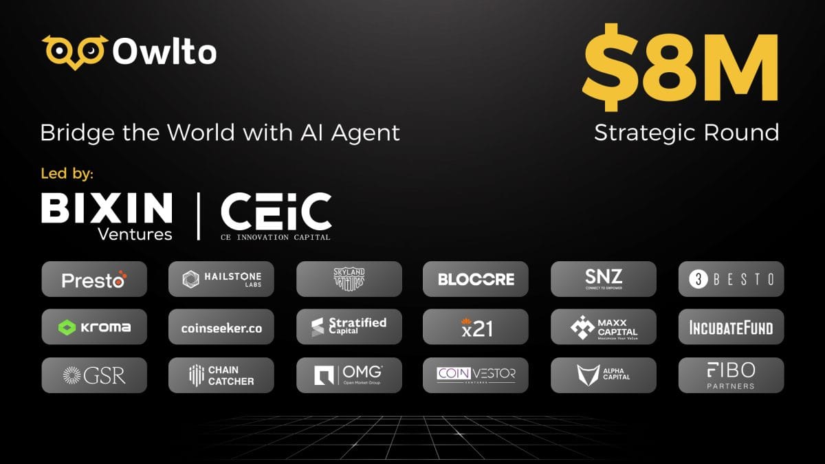 The Leading Bridge with 1.6M Users in 206 Countries & Regions, Owlto Finance Raises $8M Ahead of Token Launch & Airdrop