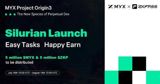 MYX Finance Launches 'Project Origin Season 3: The Silurian Period' with Generous Rewards for Supporters