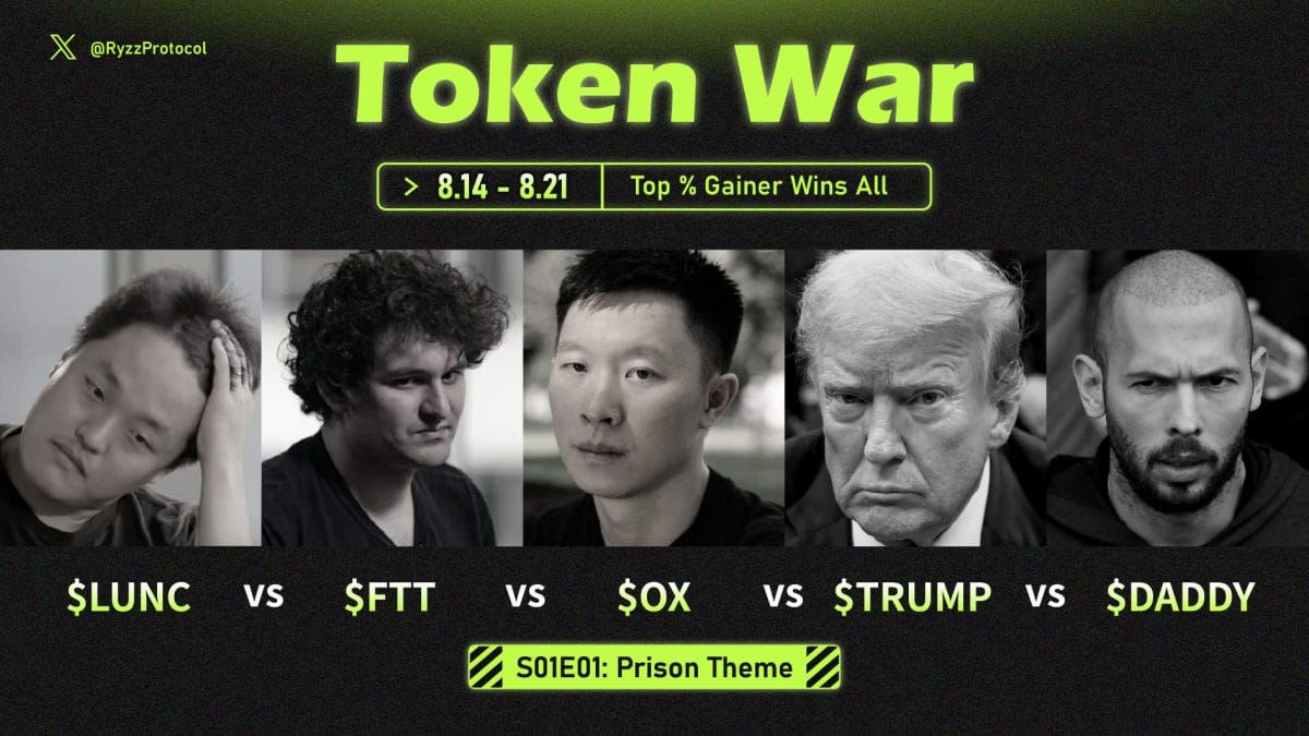 Ryzz Launches "Token War" Campaign with Prison Theme