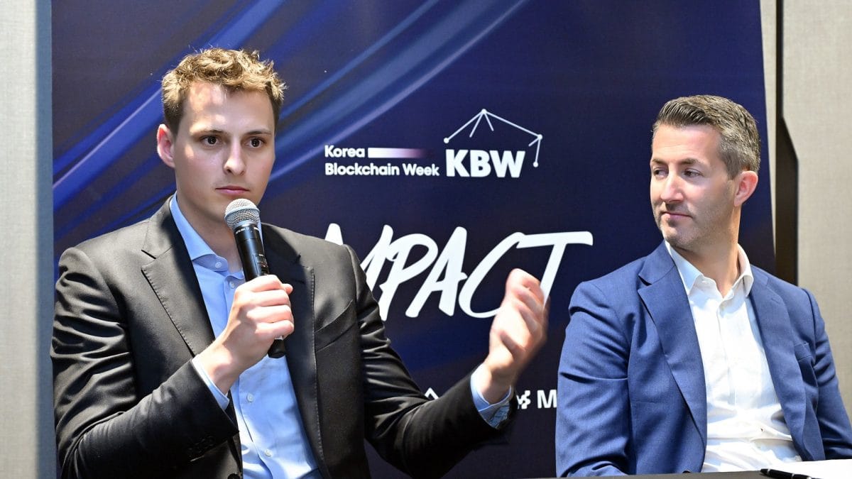 Worldcoin CEO Alex Blania and CPO Damien Kieran