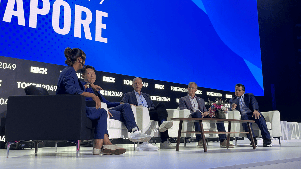 token2049 in singapore - Richard Teng, Jeremy Allaire, Mike Belshe, Anthony Scaramucci