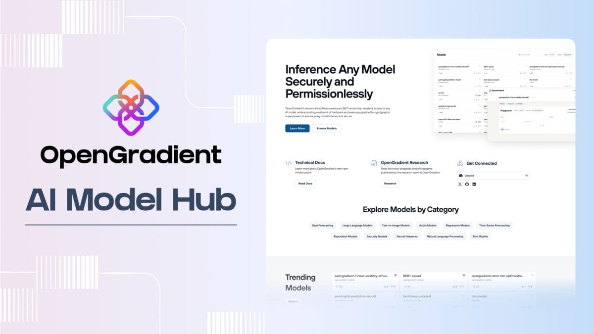 OpenGradient Launches Decentralized AI Model Hub, Challenging Traditional Platforms