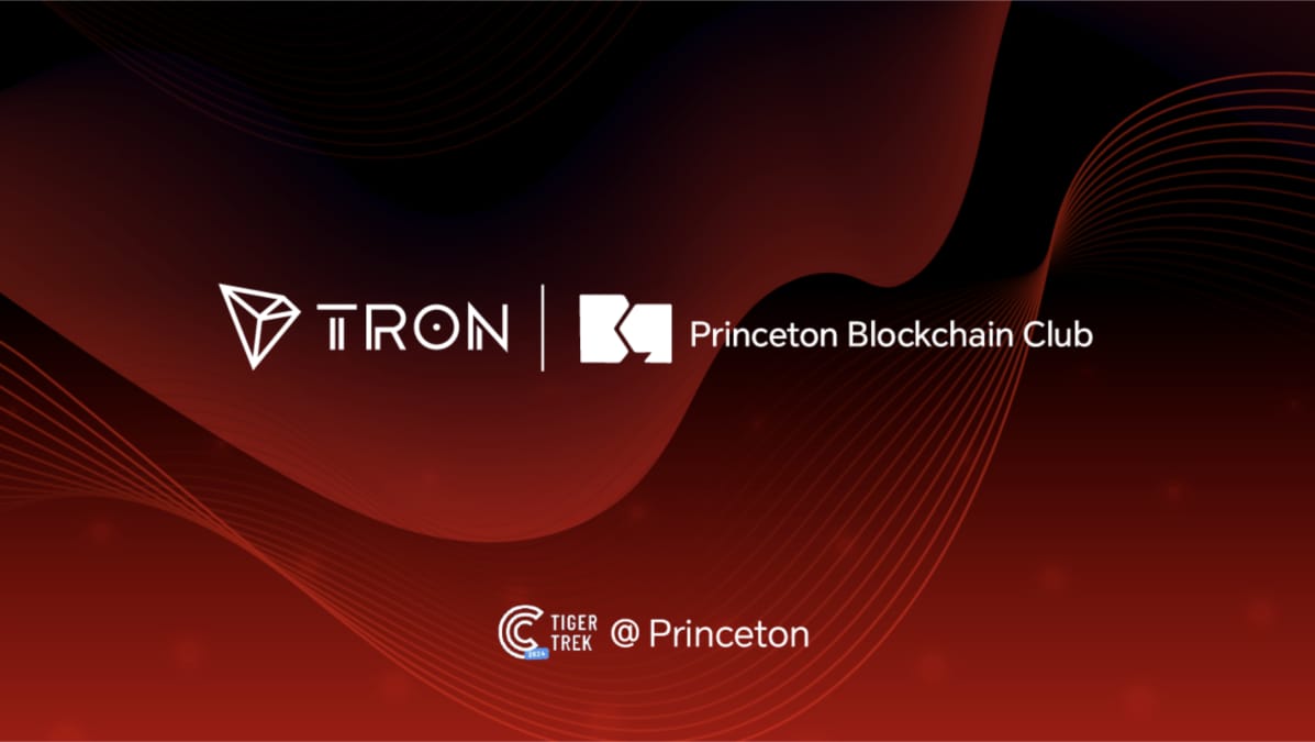 TRON DAO Supports Princeton Blockchain Club’s Crypto TigerTrek as Ruby Sponsor