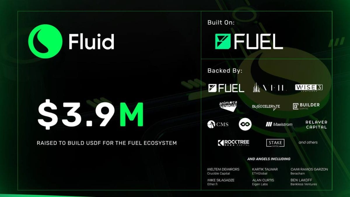 Fluid Protocol Secures $3.9 Million Seed Funding to Launch USDF, the Native Stablecoin of Fuel Network