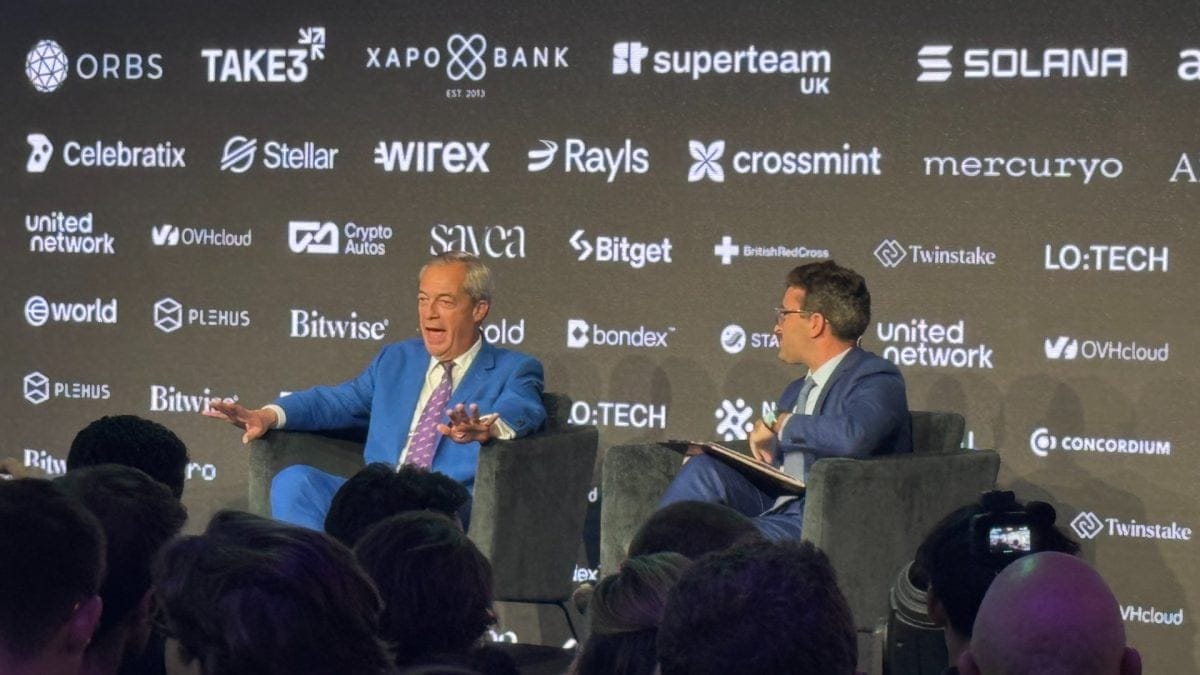 'I'm prepared to go to prison' to stop UK CBDC, Reform leader Nigel Farage says