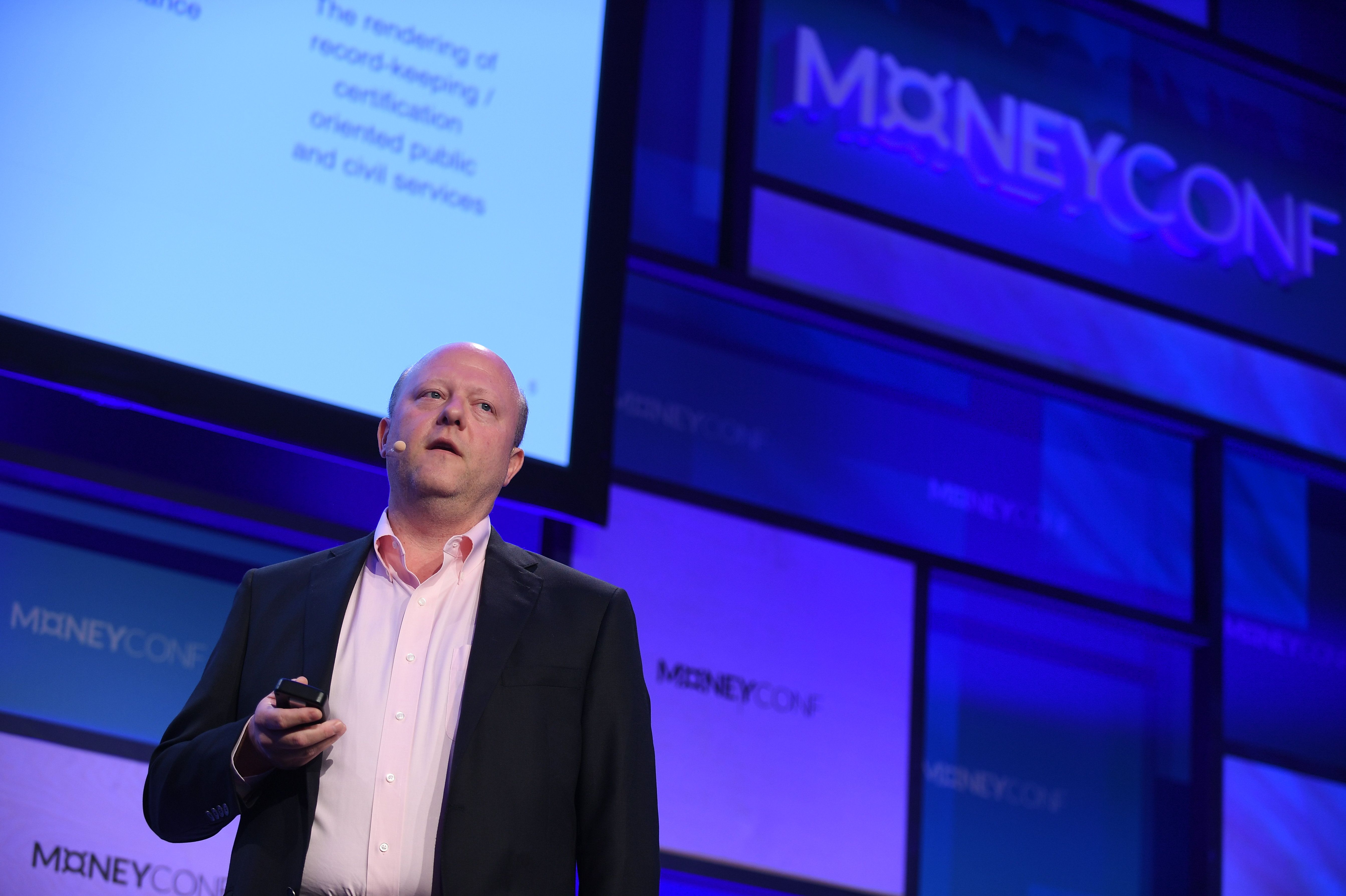 13 June 2018; Jeremy Allaire, Co-Founder & CEO, Circle, on Centre Stage during day two of MoneyConf 2018 at the RDS Arena in Dublin. Photo by Eóin Noonan/MoneyConf via Sportsfile