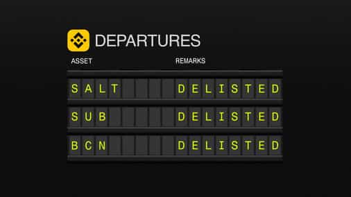 A look at Binance delistings