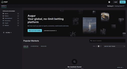 Open interest on Augur prediction markets passes $1M