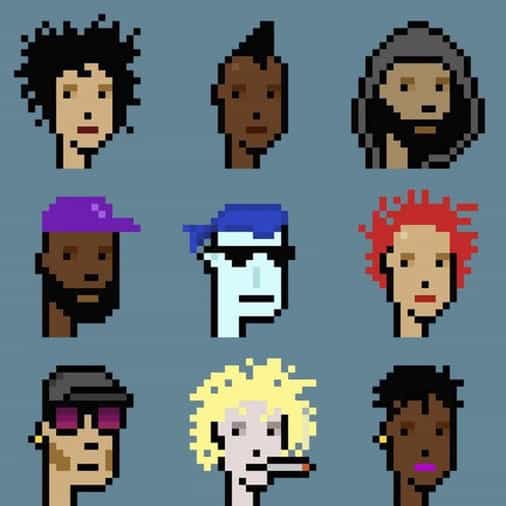 Nine CryptoPunk NFTs sell for nearly $17 million at Christie's