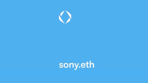 Ethereum Name Service collector buys sony.eth ENS for $72,000