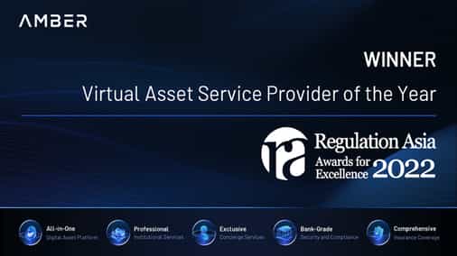 Amber Group Wins Virtual Asset Service Provider of the Year in Regulation Asia Awards