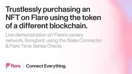 Trustlessly purchasing an NFT on Flare using the token of a different blockchain.