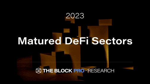 Matured DeFi Sectors in 2023