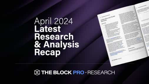 April Research and Analysis Recap
