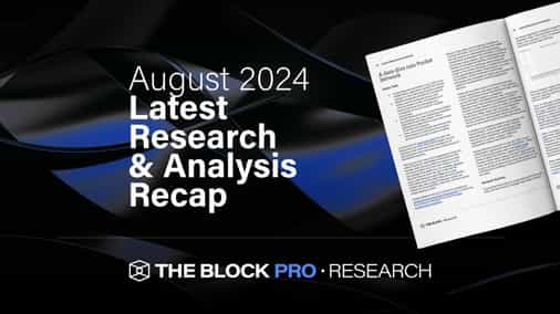 August Research and Analysis Recap