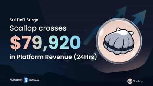 Scallop Protocol on Sui Hits Record Revenue, Solidifying Leadership in DeFi Lending