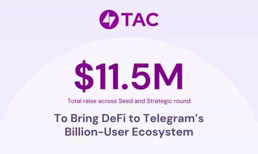 TAC Raises $11.5M to Bring DeFi to Telegram’s  Billion-User Ecosystem