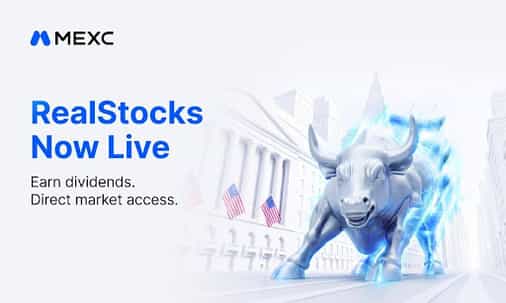 Crypto meets Wall Street: MEXC unveils 'RealStocks' with 0-fee U.S. equity trading and real dividends