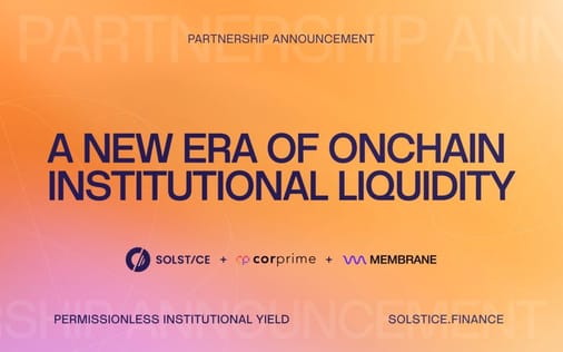 Solstice and Cor Prime Execute First Institutional Stablecoin-for-Stablecoin Repo on a Public Blockchain