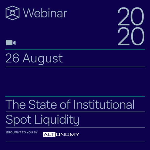 Institutional Spot Liquidity -- Brought to you by Altonomy