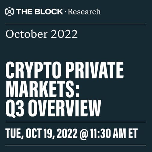 Crypto Private Markets: Q3 Overview