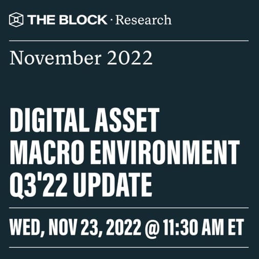 Digital Asset Macro Environment | Q3'22 Update