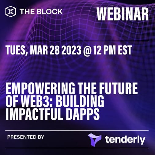 Empowering the Future of Web3: Building impactful dApps- presented by Tenderly