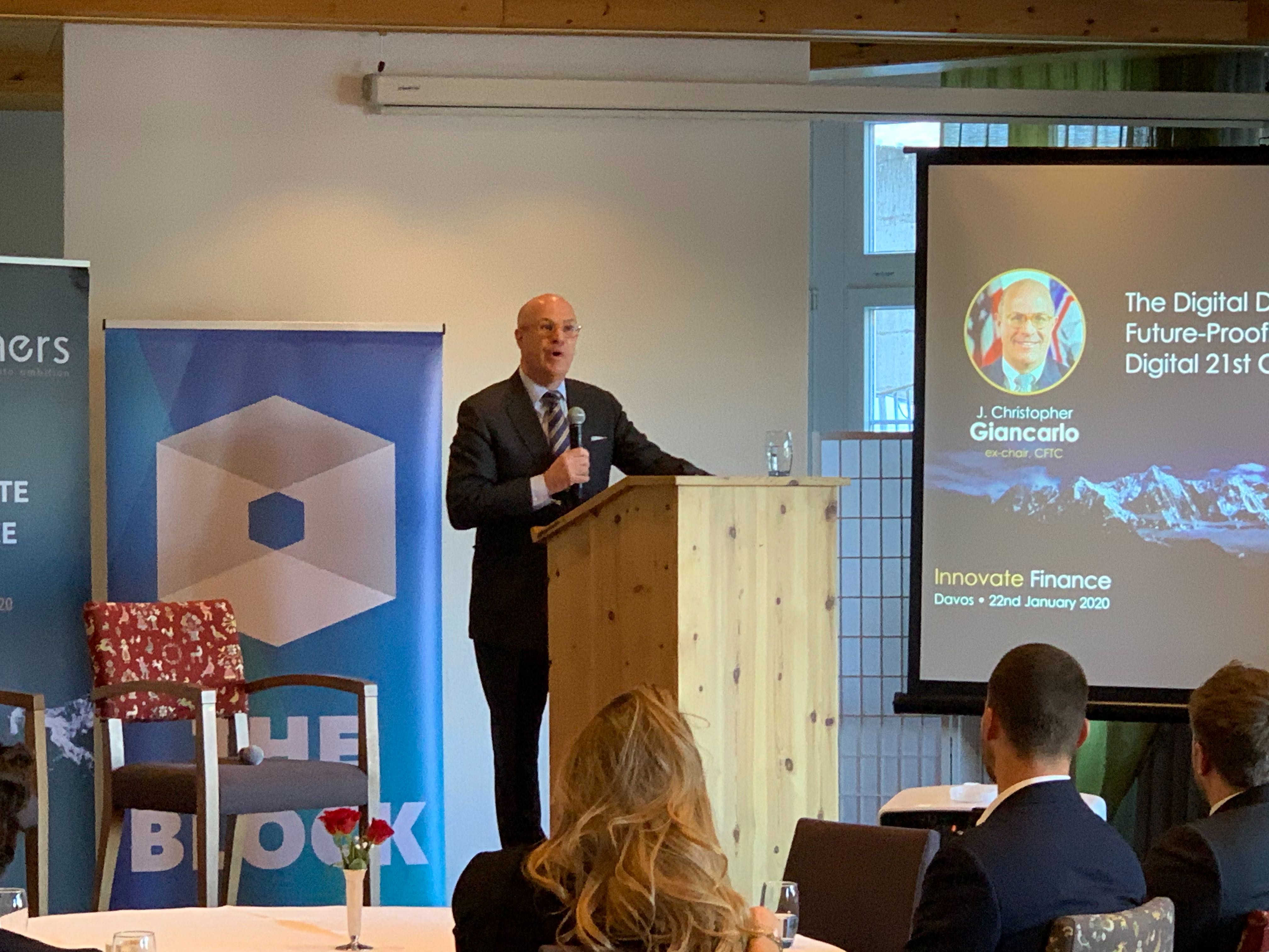 Former CFTC Chair Giancarlo is putting out a book titled 'CryptoDad'