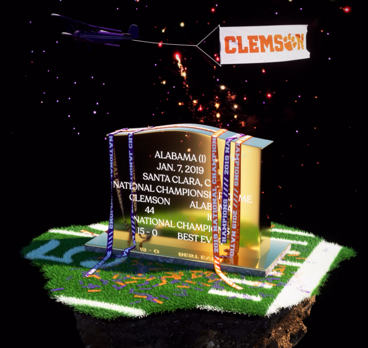 Clemson tombstone from Mercury