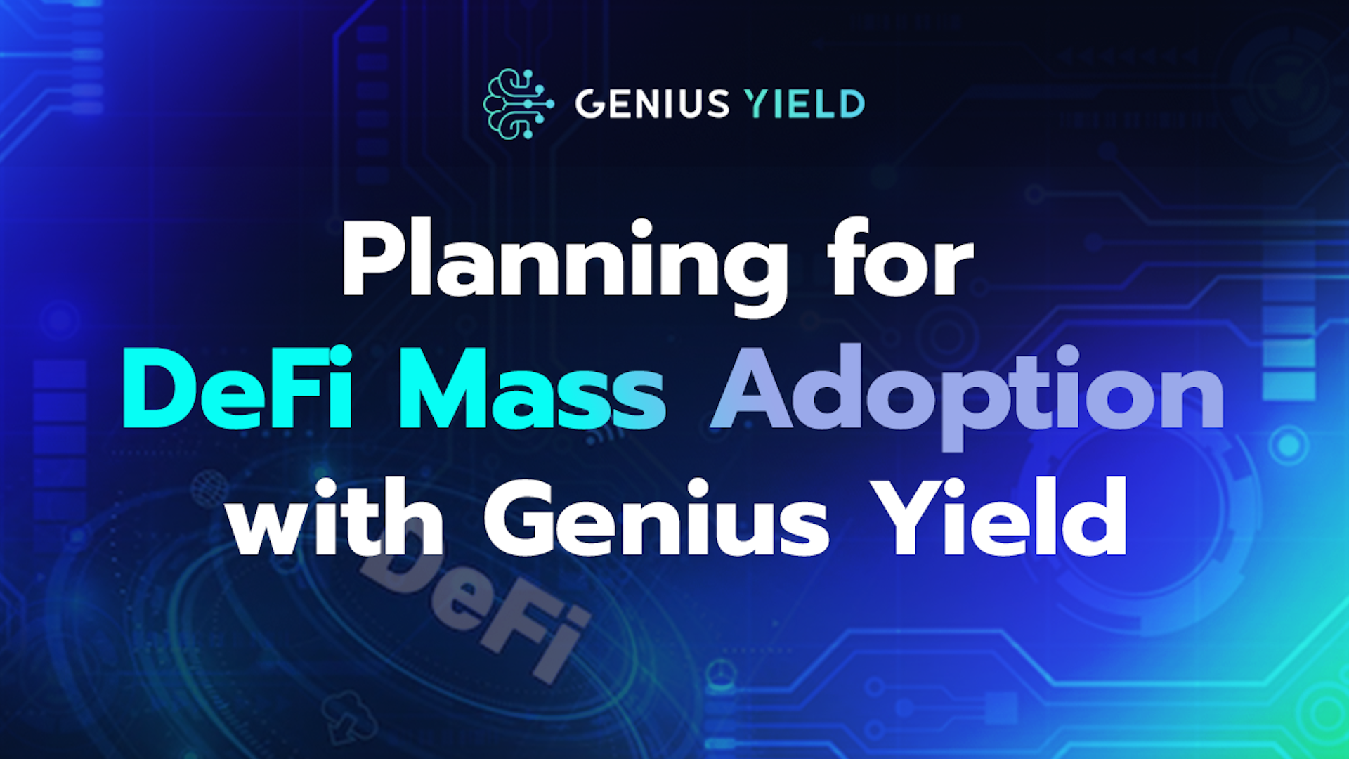 Planning for DeFi Mass Adoption with Genius Yield | The Block