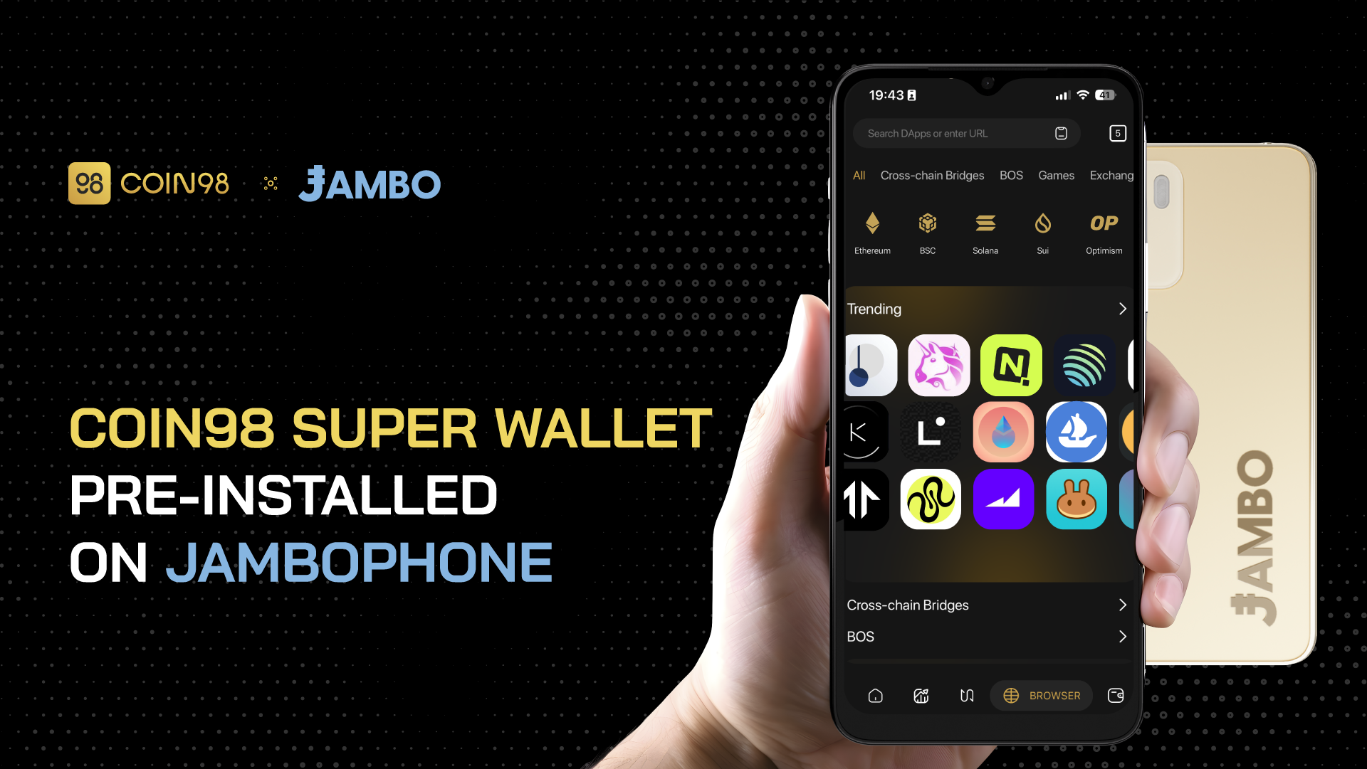 Coin98 super wallet pre-installed on JamboPhone, fostering Web3 adoption  across Asia | The Block
