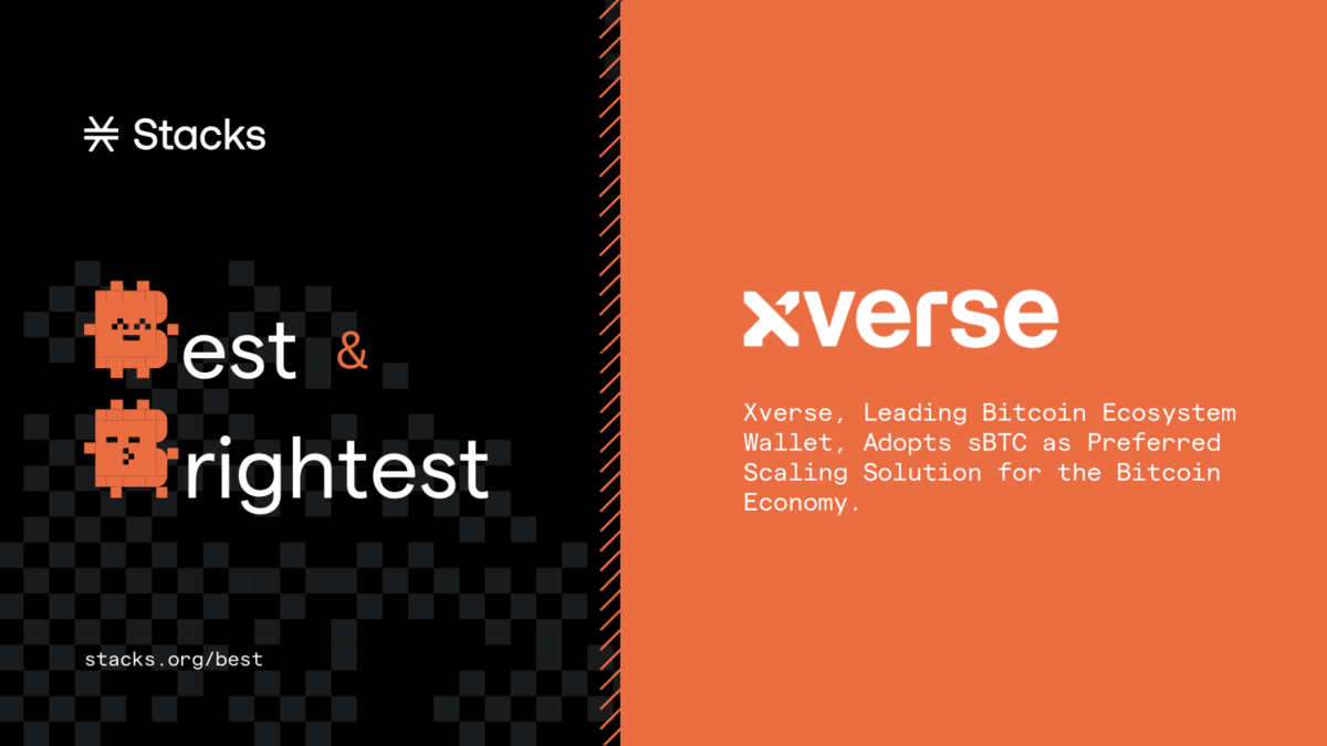 Xverse, Leading Bitcoin Ecosystem Wallet, Adopts sBTC as Preferred Scaling  Solution for the Bitcoin Economy | The Block