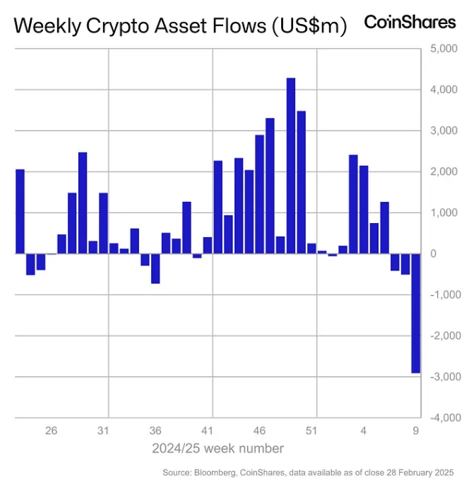 Weekly crypto asset flows. Images: CoinShares.