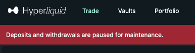 Hyperliquid pause