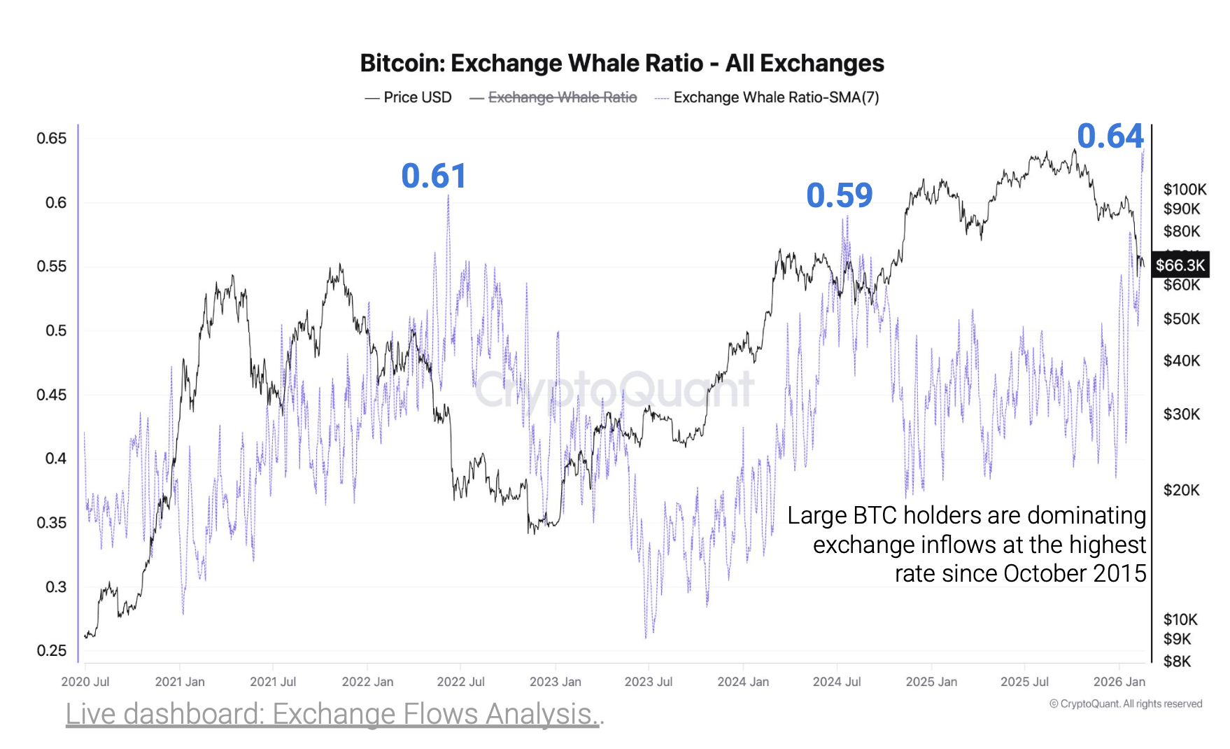 CryptoQuant says bitcoin whale deposit activity grows amid ongoing bear phase 1 bitcoin-whales