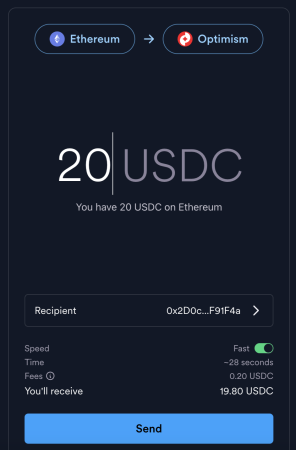 Circle rolls out USDC Bridge for native cross-chain stablecoin transfers 1 USDC Bridge UI