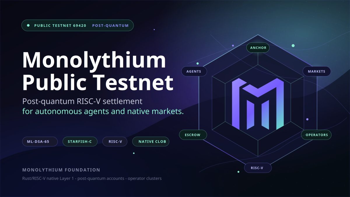 Monolythium Introduces Public Testnet After Full Protocol Reset - The ...